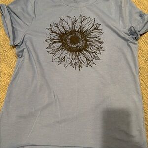 Sunflower Graphic Blue T-Shirt